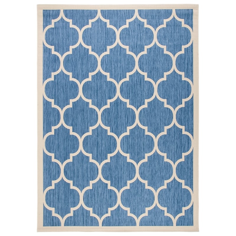 Safavieh Courtyard Blue Indoor Outdoor Rug - 9' x 12'