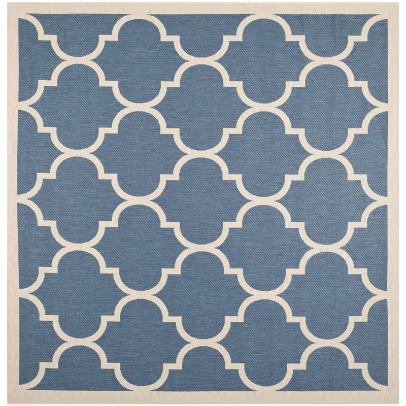 Safavieh Courtyard Blue Indoor Outdoor Rug - Square 5'3