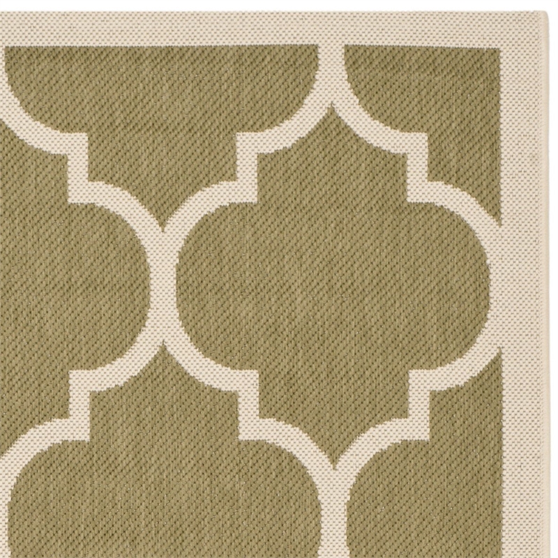 Safavieh Courtyard Green Indoor Outdoor Rug - 2' x 3'7