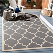 Safavieh Courtyard Green Indoor Outdoor Rug - 6'7