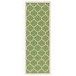 Safavieh Courtyard Green Indoor Outdoor Rug - Runner 2'3