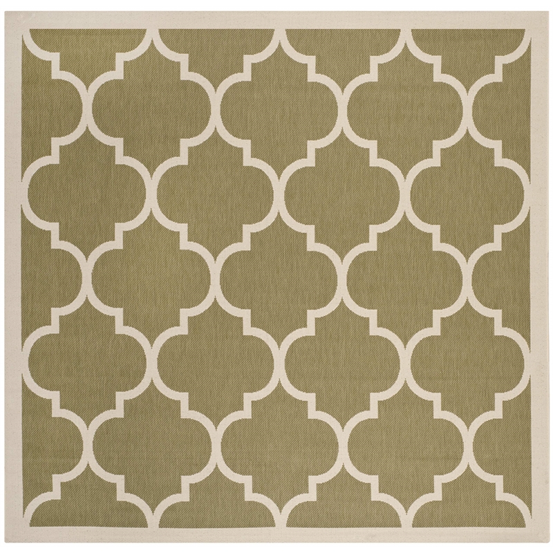 Safavieh Courtyard Green Indoor Outdoor Rug - Square 7'10