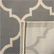 Safavieh Courtyard Anthracite Indoor Outdoor Rug - Square 4'