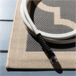 Safavieh Courtyard Anthracite Indoor Outdoor Rug - Square 5'3
