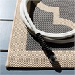 Safavieh Courtyard Anthracite Indoor Outdoor Rug - Square 5'3