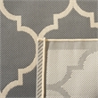 Safavieh Courtyard Anthracite Indoor Outdoor Rug - Square 5'3