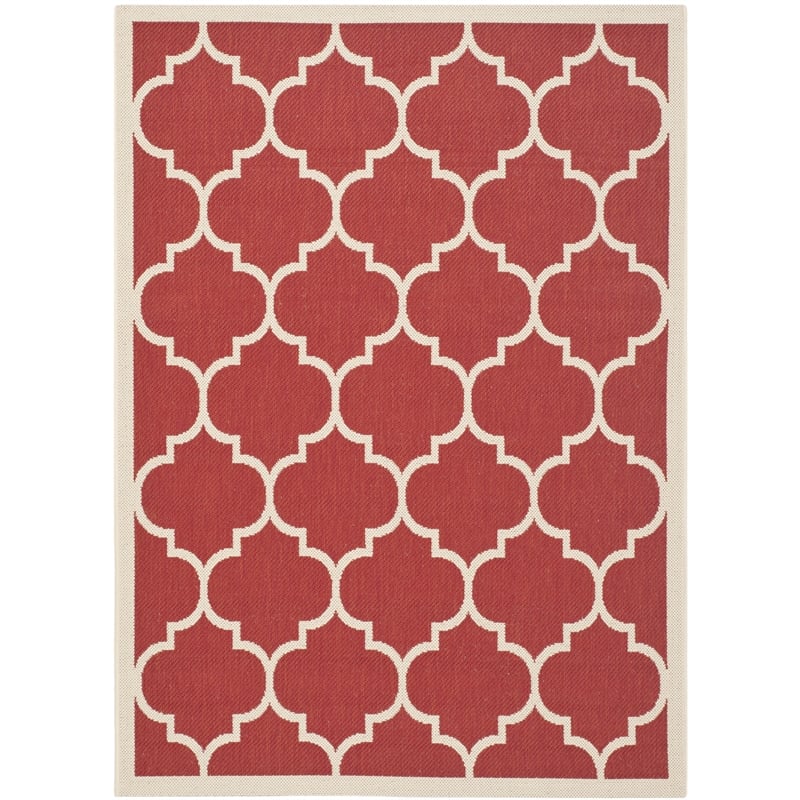 Safavieh Courtyard Red Indoor Outdoor Rug - 4' x 5'7