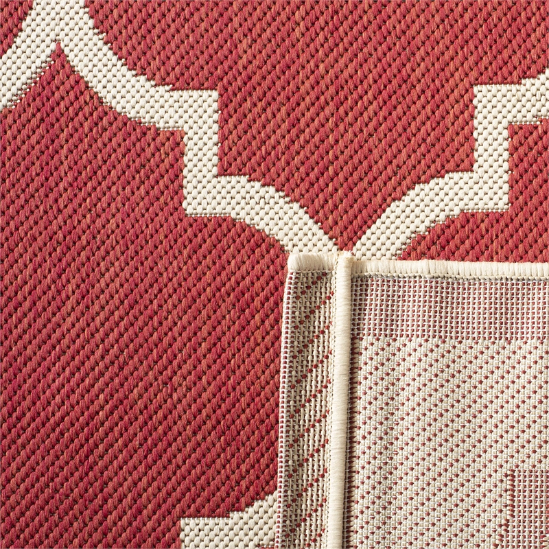 Safavieh Courtyard Red Indoor Outdoor Rug - 5'3