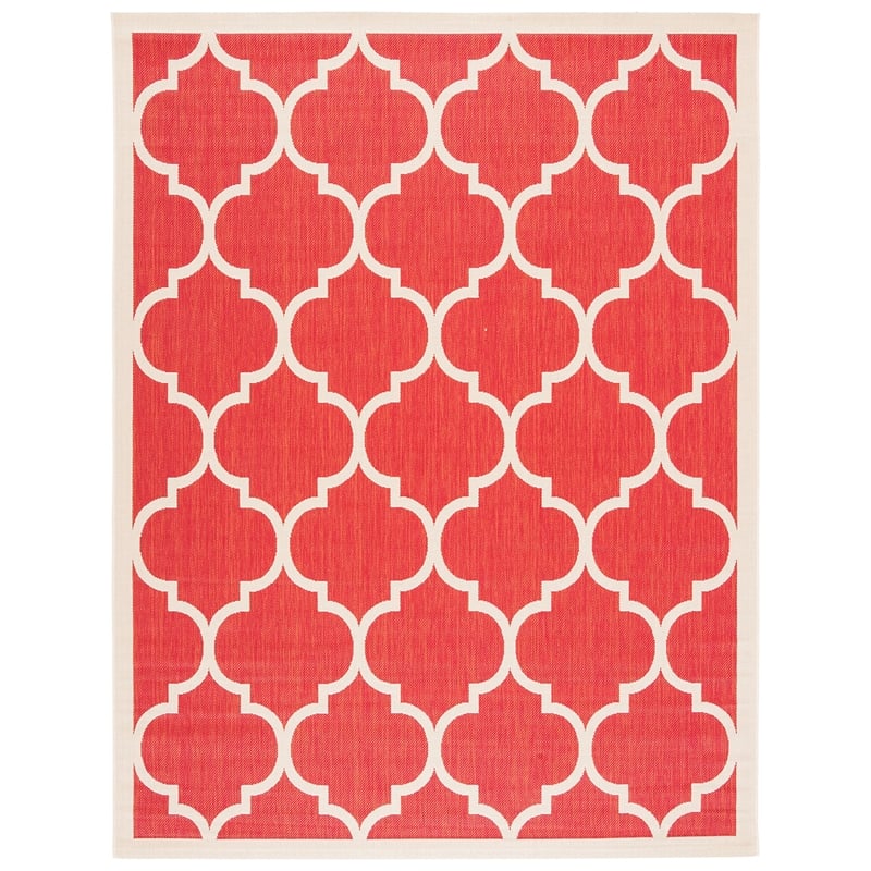 Safavieh Courtyard Red Indoor Outdoor Rug - 6'7
