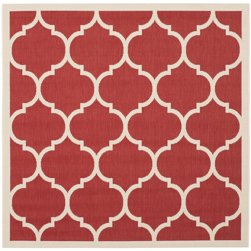 Safavieh Courtyard Red Indoor Outdoor Rug - Square 7'10