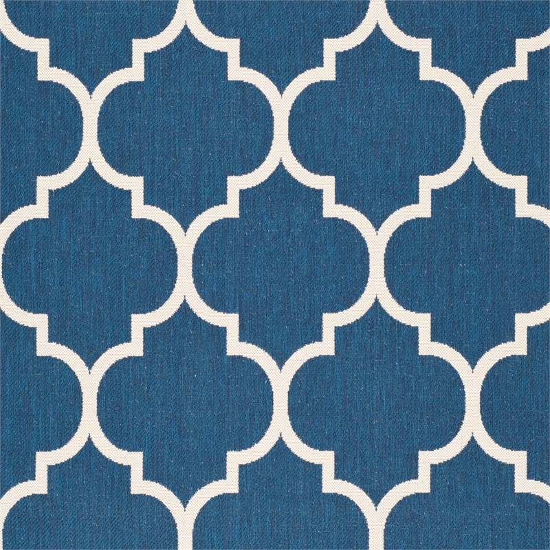 Safavieh Courtyard Navy Indoor Outdoor Rug - Square 7'10