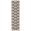 Safavieh Courtyard Black Indoor Outdoor Rug - Runner 2'3
