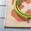 Safavieh Courtyard Terracotta Indoor Outdoor Rug - Square 4'