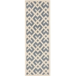 Safavieh Courtyard Blue Indoor Outdoor Rug - Runner 2'3