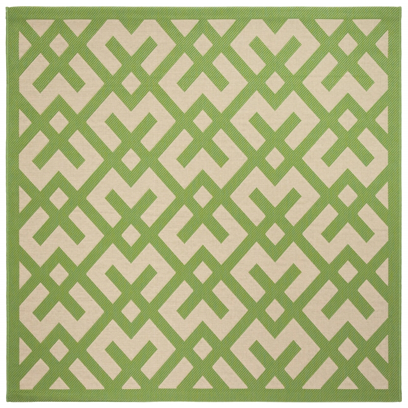 Safavieh Courtyard Beige Indoor Outdoor Rug - Square 4'