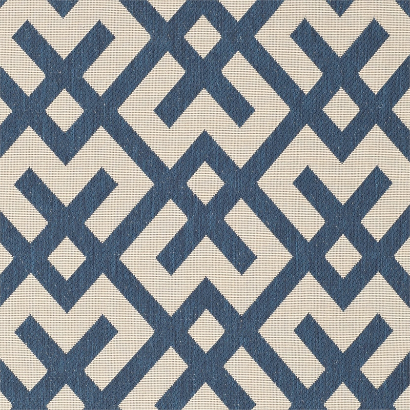 Safavieh Courtyard Navy Indoor Outdoor Rug - 5'3