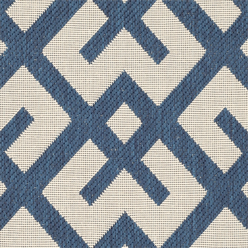 Safavieh Courtyard Navy Indoor Outdoor Rug - Runner 2'7