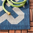 Safavieh Courtyard Navy Indoor Outdoor Rug - Square 6'7