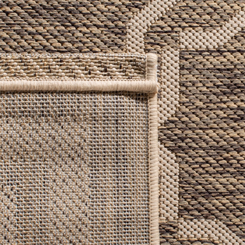 Safavieh Courtyard Brown Indoor Outdoor Rug - Runner 2'4