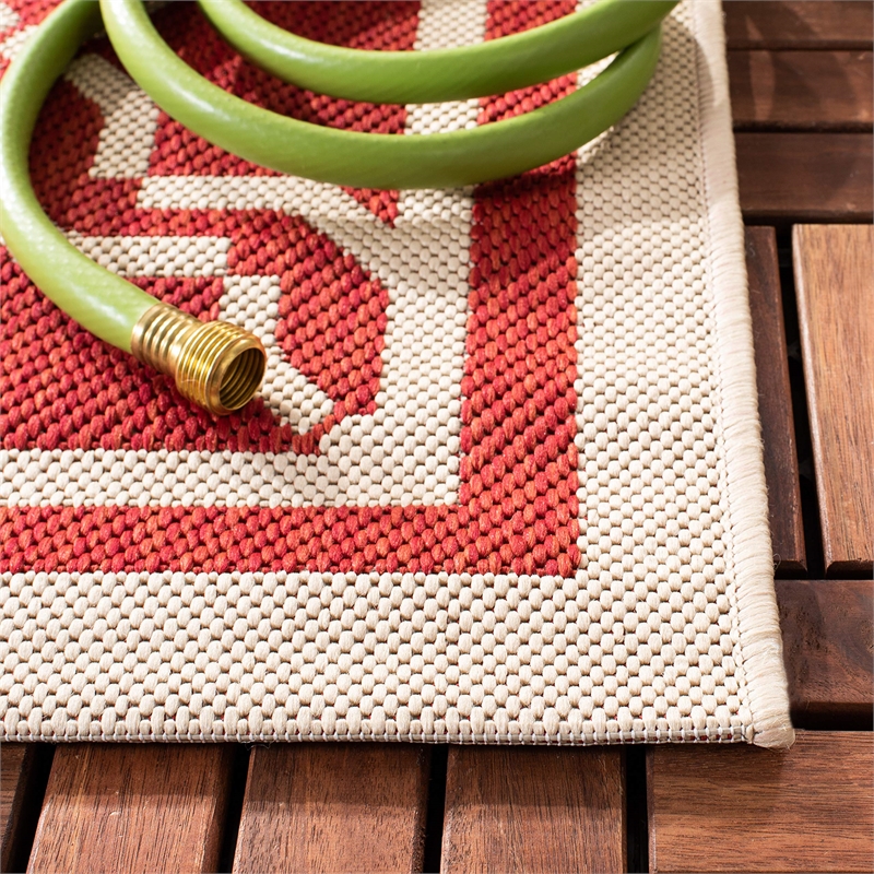 Safavieh Courtyard Red Indoor Outdoor Rug - Runner 2'3