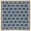 Safavieh Courtyard Navy Indoor Outdoor Rug - Square 6'7