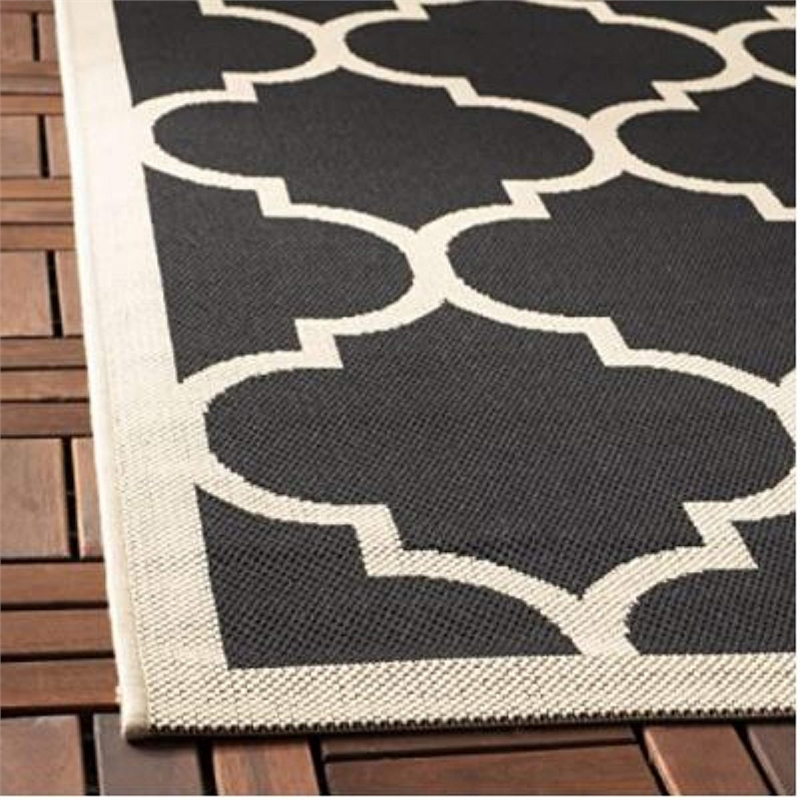 Safavieh Courtyard Black Indoor Outdoor Rug - Runner 2'3