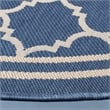 Safavieh Courtyard Blue Indoor Outdoor Rug - Round 7'10