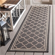 Safavieh Courtyard Anthracite Indoor Outdoor Rug - Runner 2'3
