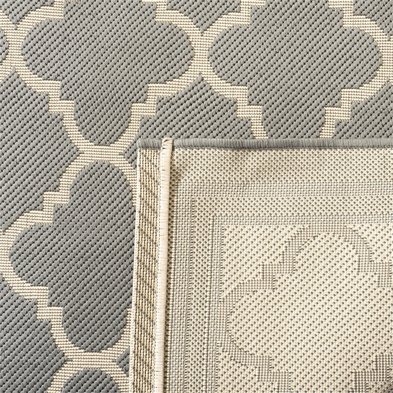 Safavieh Courtyard Anthracite Indoor Outdoor Rug - Square 4'