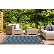 Safavieh Courtyard Navy Indoor Outdoor Rug - 6'7