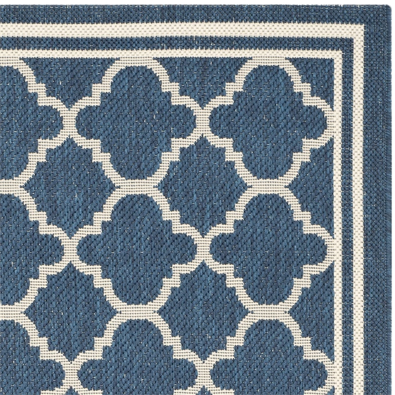 Safavieh Courtyard Navy Indoor Outdoor Rug - Runner 2'3