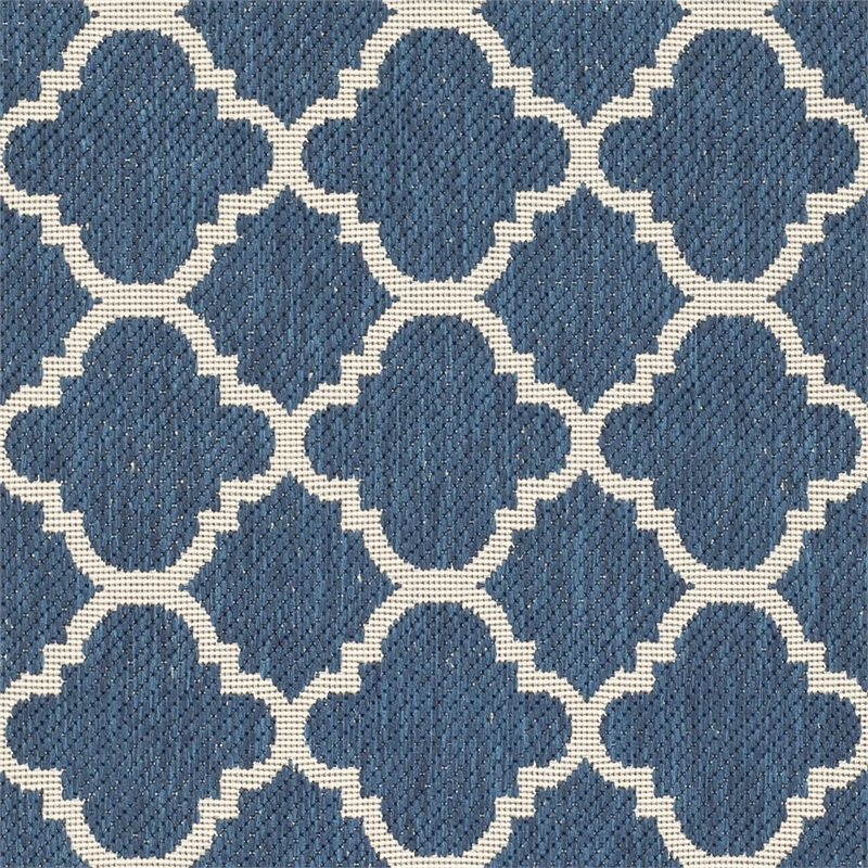Safavieh Courtyard Navy Indoor Outdoor Rug - Runner 2'3