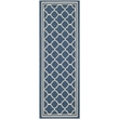 Safavieh Courtyard Navy Indoor Outdoor Rug - Runner 2'3
