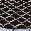 Safavieh Courtyard Black Indoor Outdoor Rug - Round 7'10