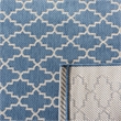 Safavieh Courtyard Blue Indoor Outdoor Rug - Square 7'10