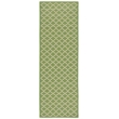 Safavieh Courtyard Green Indoor Outdoor Rug - Runner 2'3