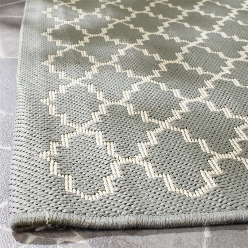 Safavieh Courtyard Anthracite Indoor Outdoor Rug - Runner 2'3