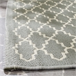 Safavieh Courtyard Anthracite Indoor Outdoor Rug - Runner 2'3