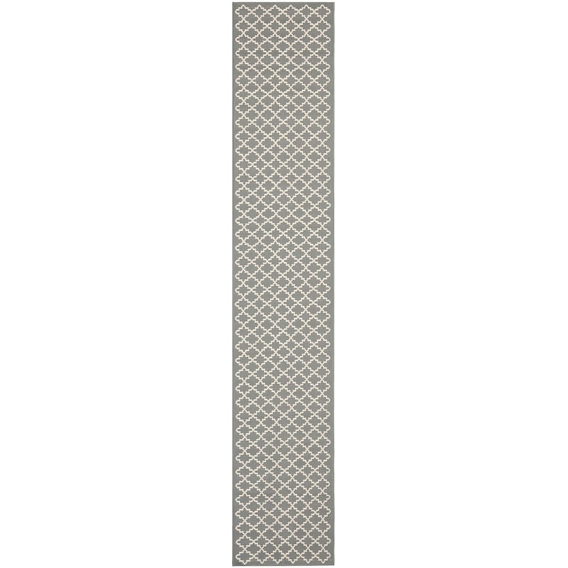 Safavieh Courtyard Anthracite Indoor Outdoor Rug - Runner 2'3