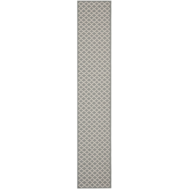Safavieh Courtyard Anthracite Indoor Outdoor Rug - Runner 2'4