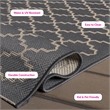 Safavieh Courtyard Anthracite Indoor Outdoor Rug - Runner 2'4