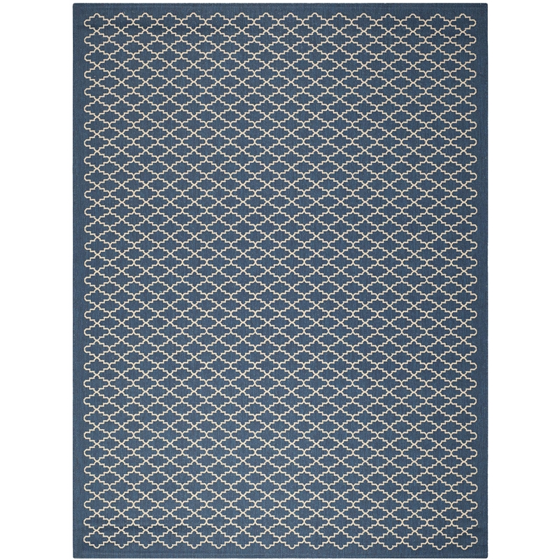 Safavieh Courtyard Navy Indoor Outdoor Rug - 6'7