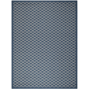 Safavieh Courtyard Navy Indoor Outdoor Rug - 6'7&quot x 9'6&quot
