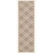 Safavieh Courtyard Brown Indoor Outdoor Rug - Runner 2'3