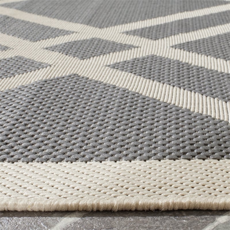 Safavieh Courtyard Blue Indoor Outdoor Rug - 6'7