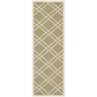 Safavieh Courtyard Green Indoor Outdoor Rug - Runner 2'3