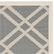 Safavieh Courtyard Anthracite Indoor Outdoor Rug - 2' x 3'7