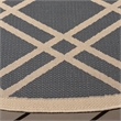 Safavieh Courtyard Anthracite Indoor Outdoor Rug - Round 7'10