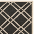 Safavieh Courtyard Black Indoor Outdoor Rug - 4' x 5'7