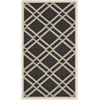 Safavieh Courtyard Black Indoor Outdoor Rug - Runner 2'7